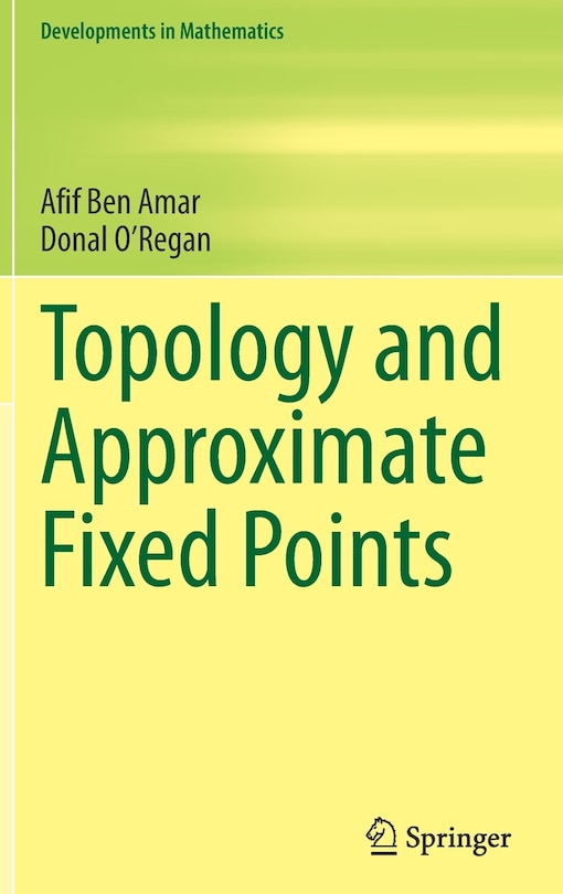 Front cover_Topology And Approximate Fixed Points