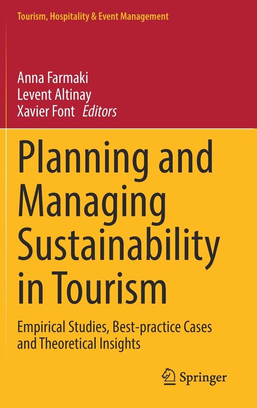 Front cover_Planning And Managing Sustainability In Tourism