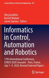 Front cover_Informatics in Control, Automation and Robotics
