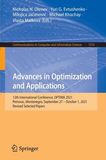 Front cover_Advances in Optimization and Applications