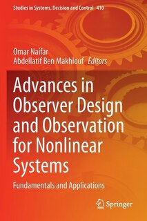 Front cover_Advances in Observer Design and Observation for Nonlinear Systems