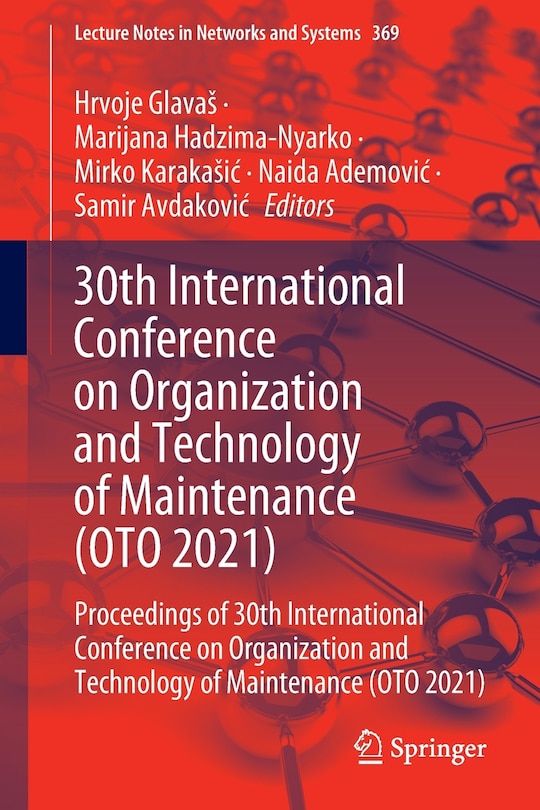 Front cover_30th International Conference on Organization and Technology of Maintenance (OTO 2021)