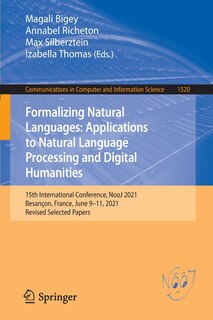 Front cover_Formalizing Natural Languages