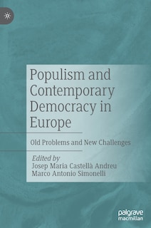 Front cover_Populism And Contemporary Democracy In Europe