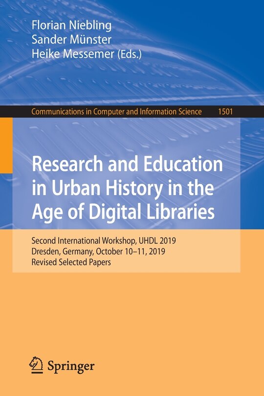 Front cover_Research and Education in Urban History in the Age of Digital Libraries