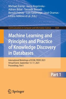 Front cover_Machine Learning And Principles And Practice Of Knowledge Discovery In Databases