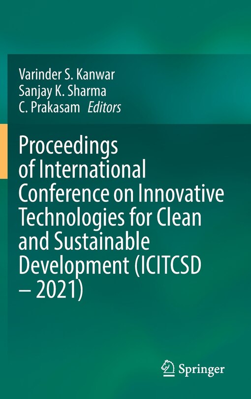 Couverture_Proceedings Of International Conference On Innovative Technologies For Clean And Sustainable Development (icitcsd - 2021)