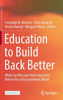 Front cover_Education To Build Back Better