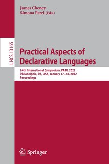 Front cover_Practical Aspects Of Declarative Languages