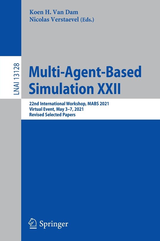 Front cover_Multi-agent-based Simulation Xxii