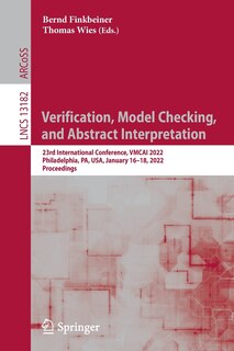 Front cover_Verification, Model Checking, And Abstract Interpretation