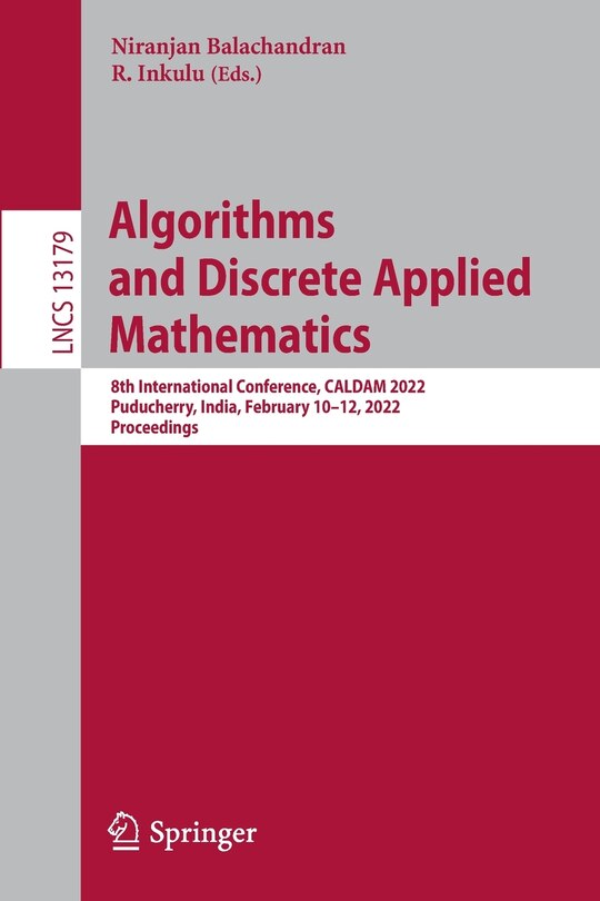 Couverture_Algorithms And Discrete Applied Mathematics