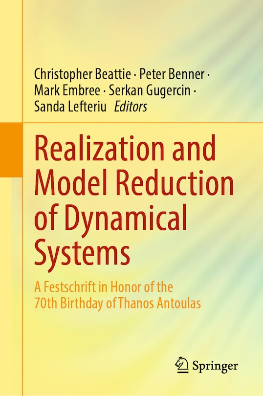 Front cover_Realization And Model Reduction Of Dynamical Systems