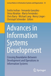 Front cover_Advances in Information Systems Development