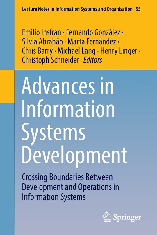 Front cover_Advances in Information Systems Development