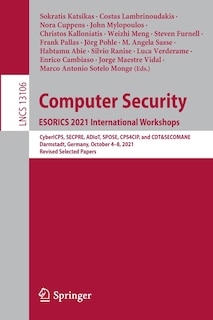 Front cover_Computer Security. Esorics 2021 International Workshops