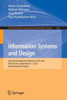 Front cover_Information Systems and Design