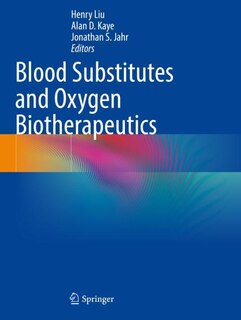 Front cover_Blood Substitutes and Oxygen Biotherapeutics