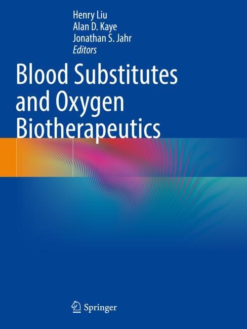 Front cover_Blood Substitutes and Oxygen Biotherapeutics