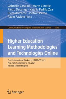 Couverture_Higher Education Learning Methodologies and Technologies Online