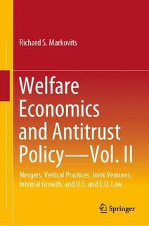 Couverture_Welfare Economics and Antitrust Policy - Vol. II