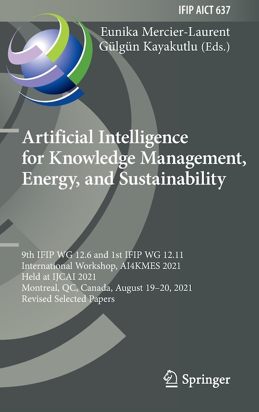 Couverture_Artificial Intelligence for Knowledge Management, Energy, and Sustainability