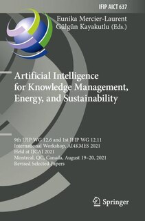 Couverture_Artificial Intelligence for Knowledge Management, Energy, and Sustainability