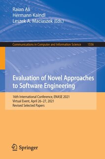 Couverture_Evaluation Of Novel Approaches To Software Engineering
