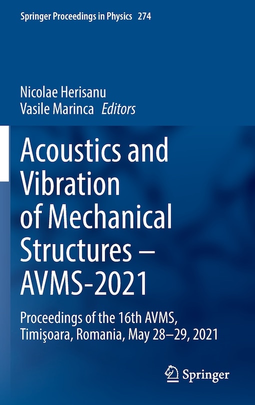 Couverture_Acoustics And Vibration Of Mechanical Structures - Avms-2021