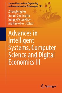 Front cover_Advances In Intelligent Systems, Computer Science And Digital Economics Iii