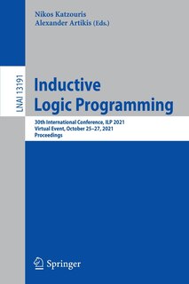 Couverture_Inductive Logic Programming