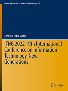 Front cover_ITNG 2022 19th International Conference on Information Technology-New Generations