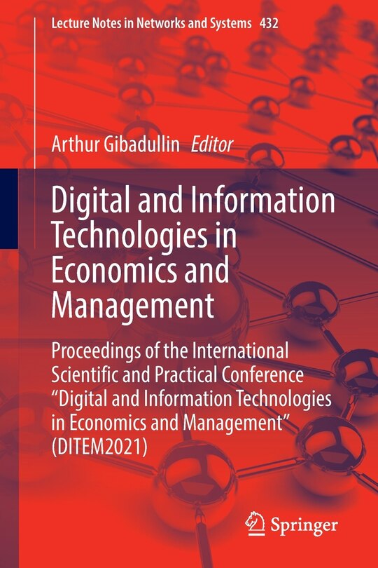 Front cover_Digital and Information Technologies in Economics and Management