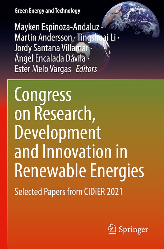 Couverture_Congress on Research, Development and Innovation in Renewable Energies