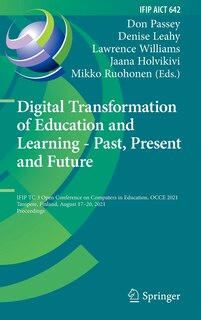 Front cover_Digital Transformation of Education and Learning - Past, Present and Future