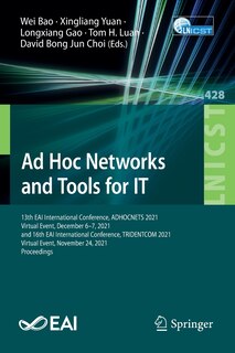 Couverture_Ad Hoc Networks and Tools for IT