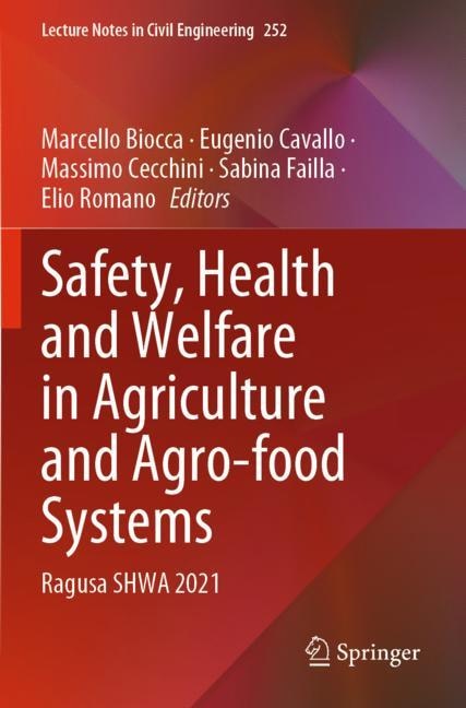 Front cover_Safety, Health and Welfare in Agriculture and Agro-food Systems