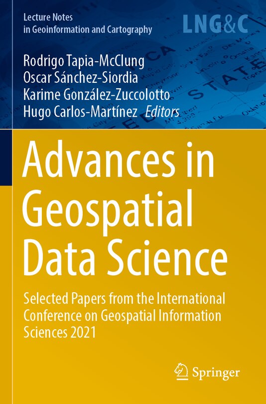 Front cover_Advances in Geospatial Data Science