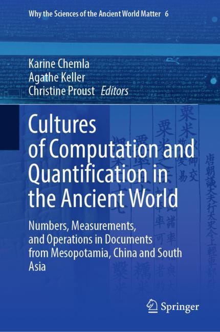 Front cover_Cultures Of Computation And Quantification In The Ancient World