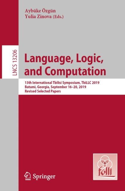 Front cover_Language, Logic, and Computation
