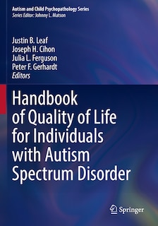 Couverture_Handbook of Quality of Life for Individuals with Autism Spectrum Disorder