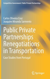 Couverture_Public Private Partnerships Renegotiations In Transportation