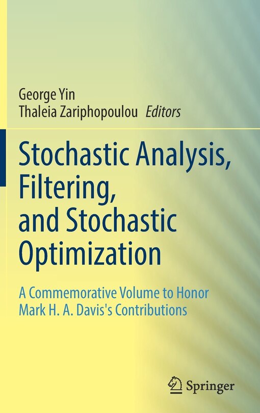 Couverture_Stochastic Analysis, Filtering, And Stochastic Optimization