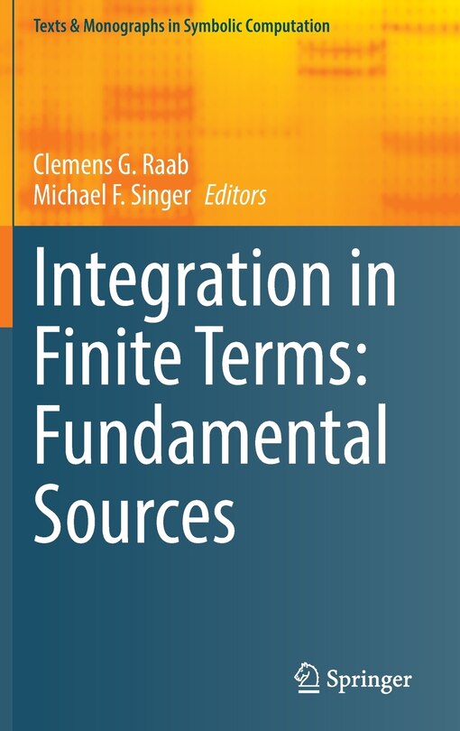 Front cover_Integration In Finite Terms