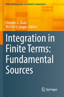 Front cover_Integration in Finite Terms