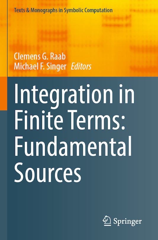 Front cover_Integration in Finite Terms