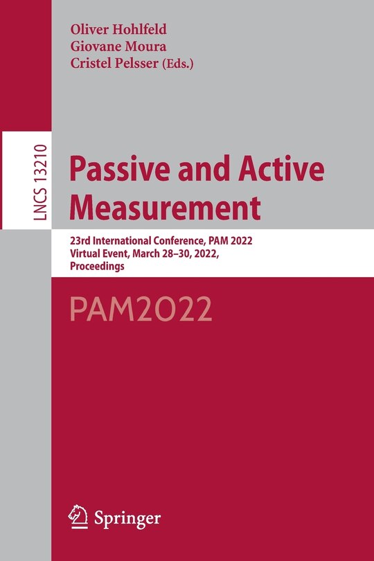 Front cover_Passive And Active Measurement