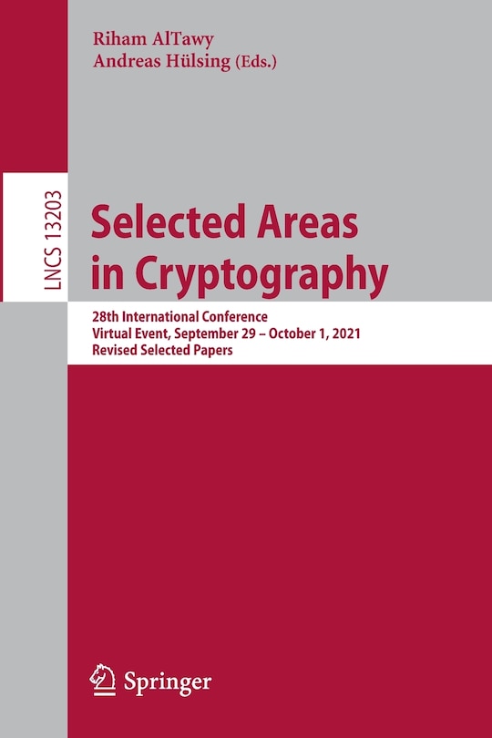 Front cover_Selected Areas in Cryptography