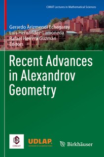 Couverture_Recent Advances in Alexandrov Geometry