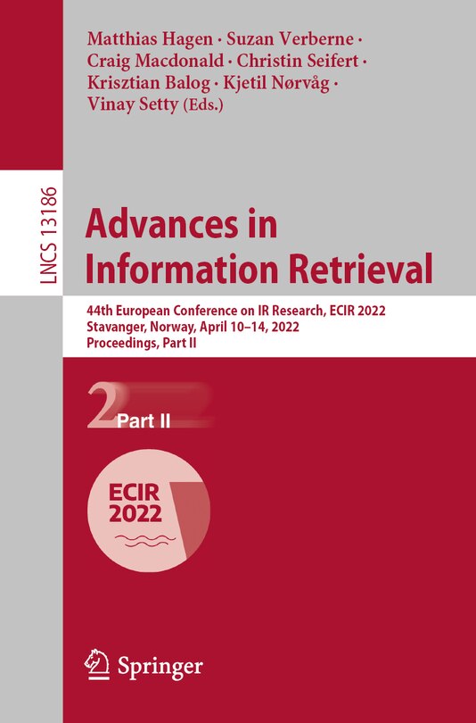 Front cover_Advances in Information Retrieval
